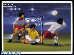 Dominica 1986 World Cup Football Mexico S/s, Mint NH, Sport - Football - República Dominicana