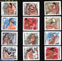 Greece 1986 Olympic Gods Coil 12v, Mint NH, Performance Art - Religion - Music - Greek & Roman Gods - Art - Fairytales - Unused Stamps