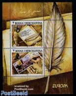 Bosnia Herzegovina 2008 Europa, Letter Writing S/s, Mint NH, History - Europa (cept) - Post - Stamps On Stamps - Art -.. - Poste