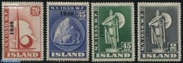 Iceland 1940 Local Overprints 4v, Mint NH - Neufs