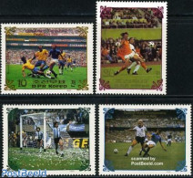 Korea, North 1985 World Cup Football 4v (1970-1986), Mint NH, History - Sport - Netherlands & Dutch - Football - Geographie