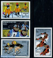Upper Volta 1980 Winter Olympic Games 4v, Mint NH, Sport - Olympic Winter Games - Skating - Skiing - Sci