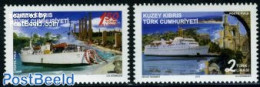 Turkish Cyprus 2010 Passenger Ships 2v, Mint NH, History - Transport - Archaeology - Ships And Boats - Archéologie