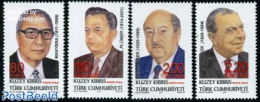 Turkish Cyprus 2011 Politicians 4v, Mint NH, History - Politicians - Autres & Non Classés