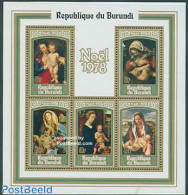 Burundi 1979 Christmas (1978) S/s, Mint NH, Religion - Christmas - Religion - Art - Paintings - Rubens - Christmas