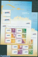 Netherlands Antilles 2003 Personal Stamps 2x6v M/s, Mint NH, Performance Art - Various - Music - Maps - Muziek