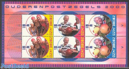 Netherlands 2000 Summer, Senior People S/s, Mint NH, Nature - Sport - Fruit - Swimming - Unused Stamps