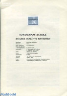 Austria 1970 UNITED NATIONS BLACKPRINT, Mint NH, History - United Nations - Ungebraucht