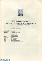 Austria 1973 TH. KORNER 1V  BLACKPRINT, Mint NH, History - Politicians - Ongebruikt