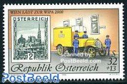 Austria 1998 Wipa 2000 1v, Mint NH, Transport - Philately - Post - Stamps On Stamps - Automobiles - Unused Stamps