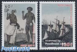 French Polynesia 2006 Washington 2006, Islands In History 2v, Mint NH, History - Transport - History - Ships And Boats - Ongebruikt