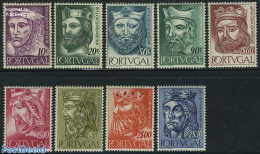 Portugal 1955 First Dynasty Kings 9v, Mint NH, History - Kings & Queens (Royalty) - Ongebruikt