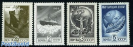 Russia, Soviet Union 1984 Definitives 4v, Smooth Paper 4v, Mint NH, Nature - Transport - Various - Animals (others & M.. - Ongebruikt