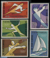 Venezuela 1968 Olympic Games 5v, Mint NH, Sport - Boxing - Fencing - Olympic Games - Sailing - Shooting Sports - Boxing