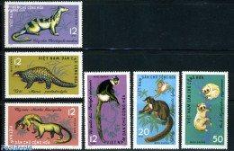 Vietnam 1965 Wild Animals 6v, Mint NH, Nature - Animals (others & Mixed) - Autres & Non Classés