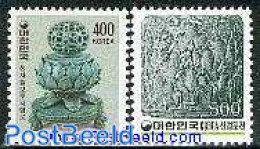 Korea, South 1983 Antiques 2v, Mint NH, Art - Art & Antique Objects - Corée Du Sud