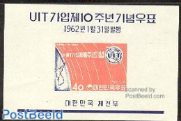 Korea, South 1962 ITU S/s, Mint NH, Science - Various - Telecommunication - I.T.U. - Telecom