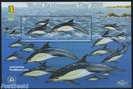 Jersey 2000 Stamp Expo 2000 S/s, Mint NH, Nature - Environment - Sea Mammals - Philately - Umweltschutz Und Klima