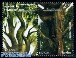 Bosnia Herzegovina 2011 Europa, Forests 2v [:], Mint NH, History - Nature - Europa (cept) - Trees & Forests - Rotary Club