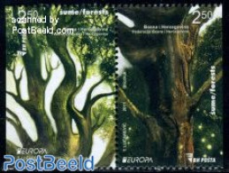 Bosnia Herzegovina 2011 Europa, Forests 2v, Booklet Pair, Mint NH, History - Nature - Europa (cept) - Trees & Forests - Rotary, Lions Club