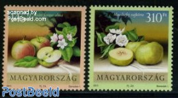 Hungary 2011 Apples 2v, Mint NH, Nature - Fruit - Unused Stamps