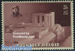 Belgium 1938 King Albert Monument 1v (from S/s), Unused (hinged), History - Kings & Queens (Royalty) - Nuevos