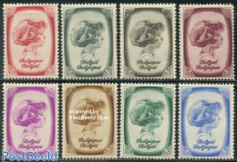 Belgium 1938 Anti Tuberculosis 8v, Mint NH, Health - History - Anti Tuberculosis - Kings & Queens (Royalty) - Nuovi