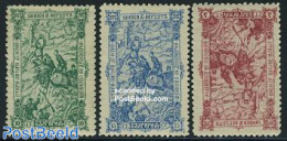 Bulgaria 1902 Shippkapass Defense 3v, Unused (hinged) - Unused Stamps