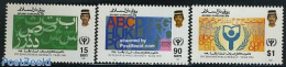 Brunei 1990 Anti Illiteracy Year 3v, Mint NH, Science - Education - Brunei (1984-...)