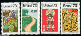 Brazil 1973 History 4v, Mint NH, History - History - Neufs