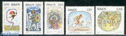 Brazil 1974 Fairy Tales 5v, Mint NH, Fairytales - Nuevos
