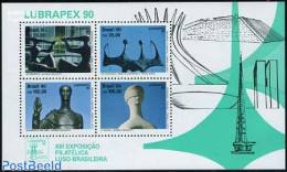 Brazil 1990 Lubrapex S/s, Mint NH, Art - Sculpture - Nuovi