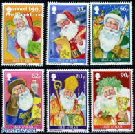 Isle Of Man 2009 Christmas 6v, Mint NH, Religion - Christmas - Saint Nicholas - Navidad