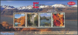 New Zealand 1996 Capex, Landscapes S/s, Mint NH, History - Nature - Geology - Trees & Forests - Philately - Unused Stamps