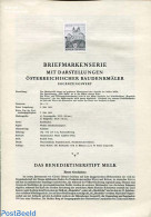 Austria 1963 STIFT MELK 1V  BLACKPRINT, Mint NH - Ungebraucht
