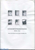 Austria 1965 WIPA STAMP EXP BLACKPRINT, Mint NH, Philately - Handwriting And Autographs - Ungebraucht