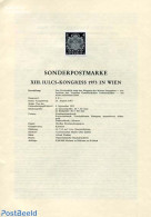 Austria 1973 IULCS CONGRESS BLACKPRINT, Mint NH, History - Coat Of Arms - Ungebraucht