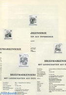 Austria 1975 DEFINITIVES 4V BLACKPRINT, Mint NH - Ongebruikt