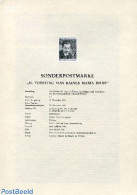 Austria 1976 R.M. RILKE 1V  BLACKPRINT, Mint NH, Authors - Unused Stamps