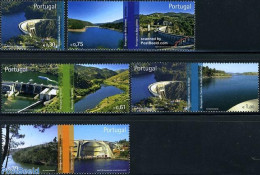 Portugal 2007 Dams 5v, Mint NH, Nature - Water, Dams & Falls - Nuevos