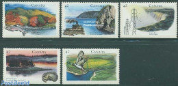 Canada 1992 Rivers 5v, Mint NH, Nature - Transport - Birds - Fish - Water, Dams & Falls - Ships And Boats - Neufs