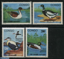 Congo Republic 1991 Ducks 4v, Mint NH, Nature - Birds - Ducks - Sonstige & Ohne Zuordnung
