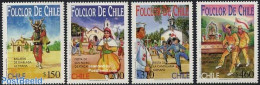 Chile 2000 Folklore 4v, Mint NH, Performance Art - Various - Dance & Ballet - Folklore - Dans