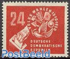 Germany, DDR 1950 Elections 1v, Mint NH, Nature - Science - Birds - Chemistry & Chemists - Unused Stamps