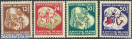 Germany, DDR 1951 Youth Games 4v, Mint NH, Performance Art - Dance & Ballet - Neufs