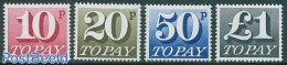 Great Britain 1970 Postage Due 4v, Mint NH - Non Classés