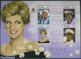 Gambia 2007 Death Of Diana 4v M/s, Mint NH, History - Charles & Diana - Kings & Queens (Royalty) - Case Reali
