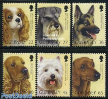 Guernsey 2001 Dog Club 6v, Mint NH, Nature - Dogs - Guernsey