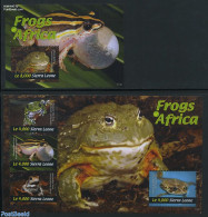Sierra Leone 2011 Frogs Of Africa 2 S/s, Mint NH, Nature - Frogs & Toads - Reptiles - Autres & Non Classés