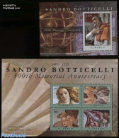 Liberia 2010 Sandro Botticelli 2 S/s, Mint NH, Art - Paintings - Autres & Non Classés